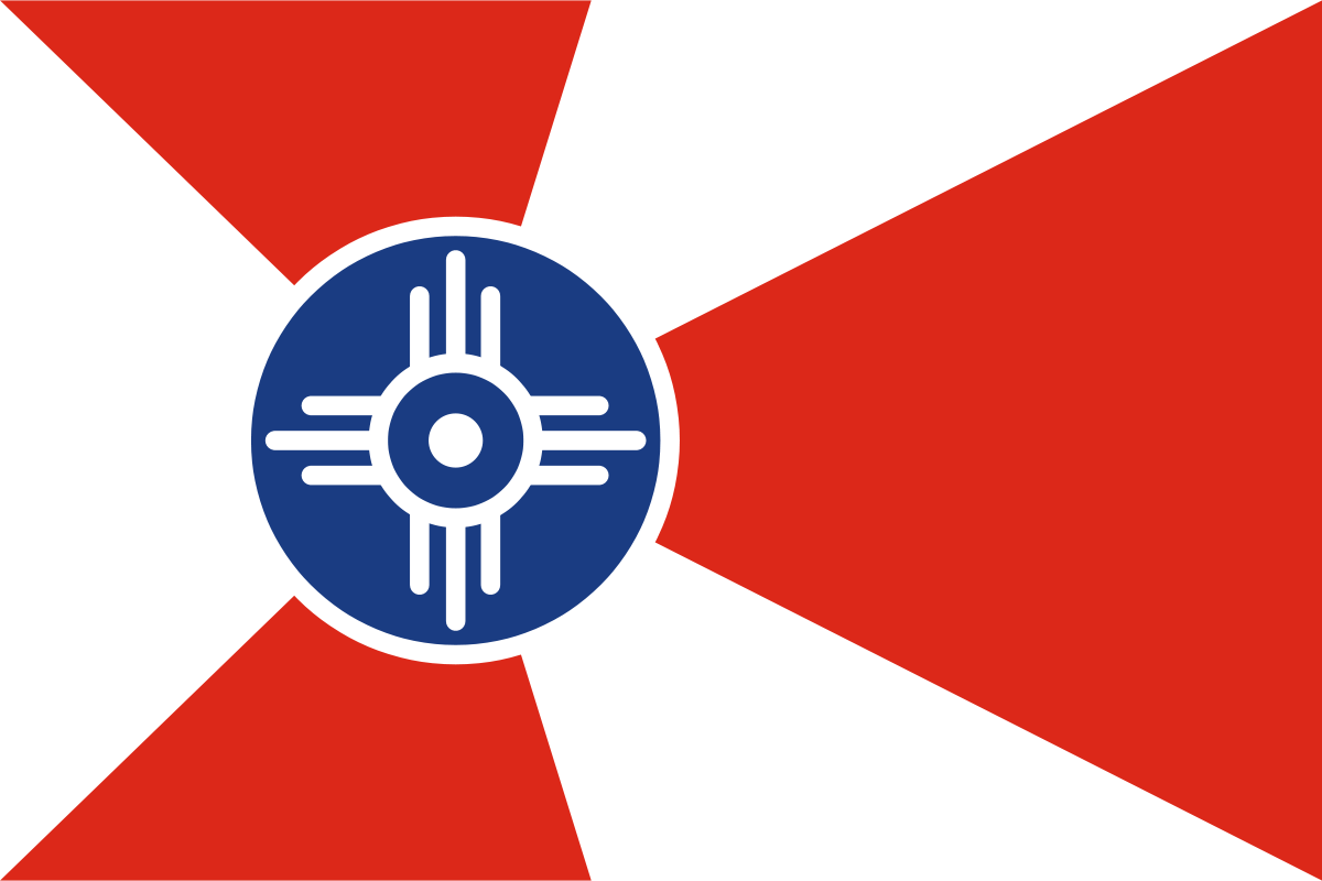 Raising the Wichita Flag